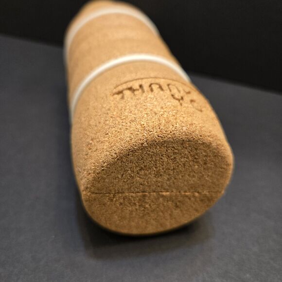 NEW Thank You Brand Drinking Bottle Cork Wrap .3l W/Large Opening Wood Lid - Picture 5 of 14